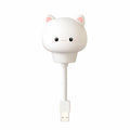 Mini Cat USB Night Light – Flexible Warm Glow Mood Lamp