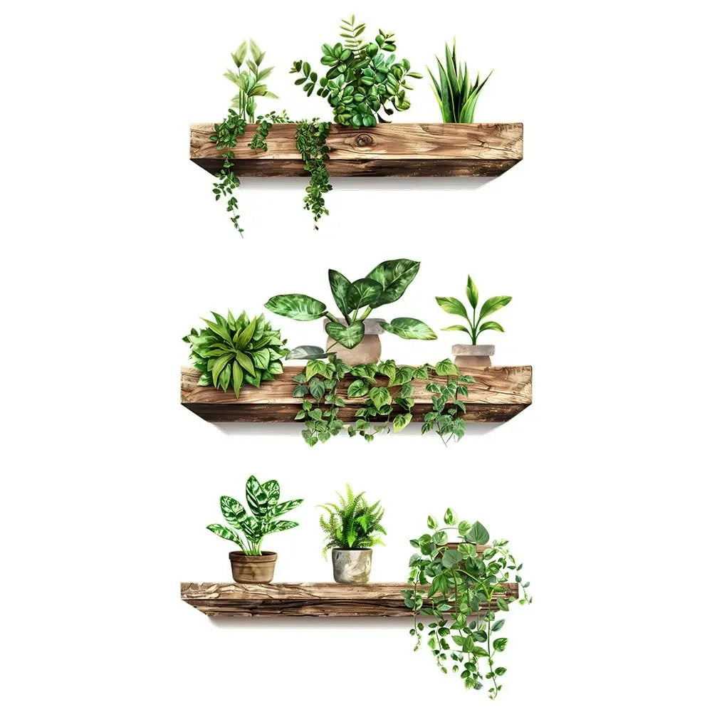 Potted Plant Removable Wall Stickers – Self-Adhesive Decals