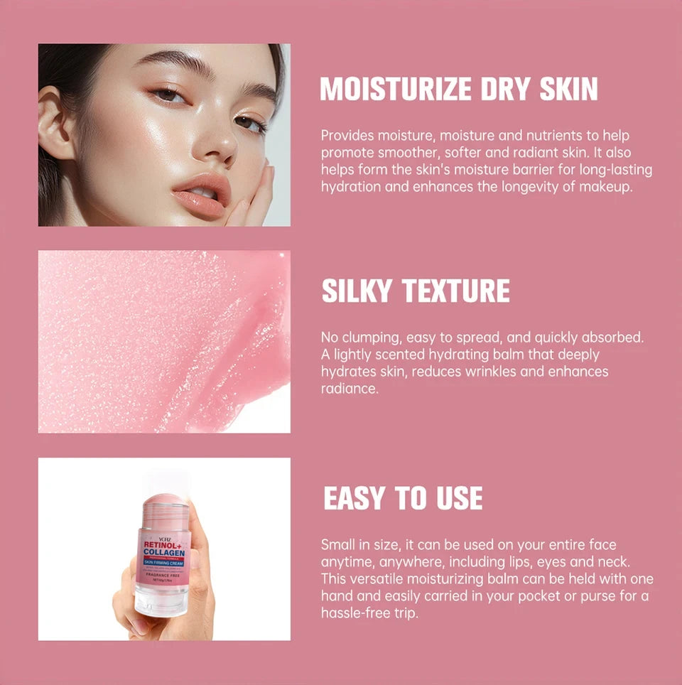 Retinol Collagen Moisturizing Stick – Hyaluronic Acid & Vitamin E