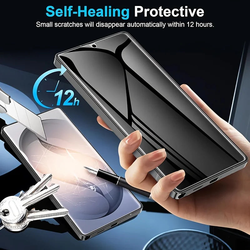 3-Pack Anti-Spy Hydrogel Screen Protector for Samsung Galaxy