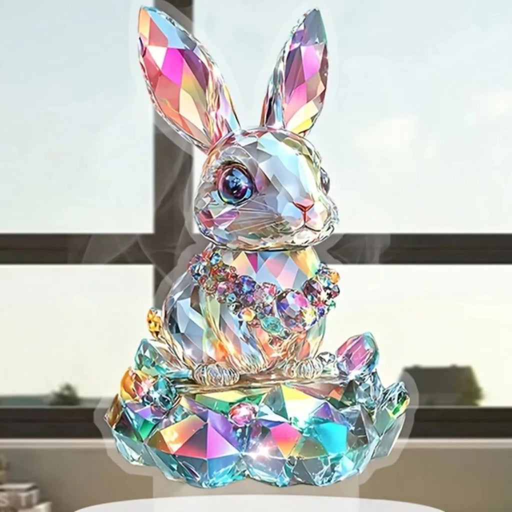 Rainbow Crystal Bunny Figurine | Easter & Home Décor
