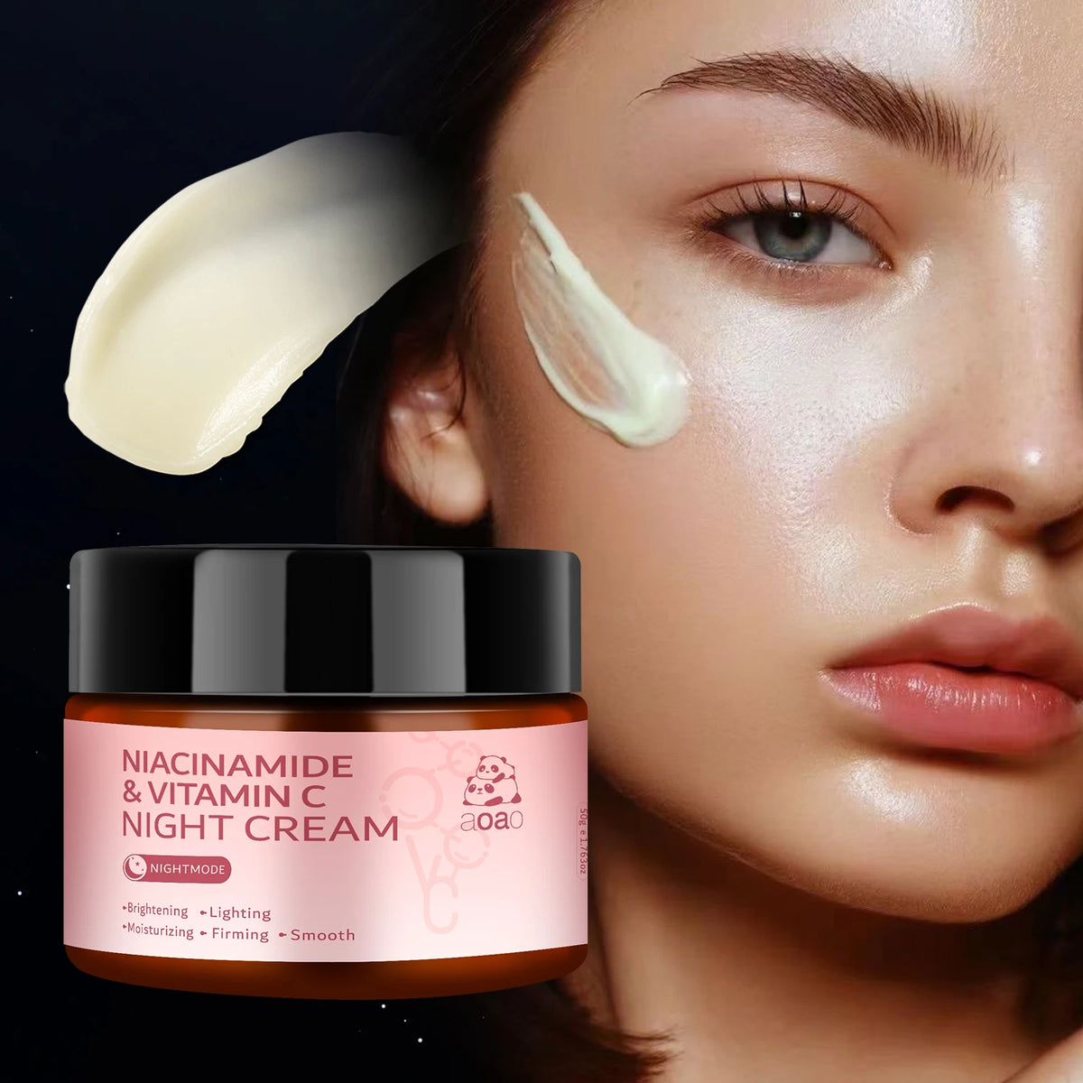 Niacinamide Vitamin C Night Cream – Hydrating & Lifting