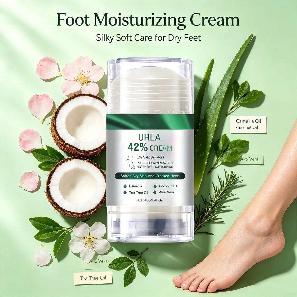 42% Urea Foot Cream Stick with 2% Salicylic Acid | Cracked Heels