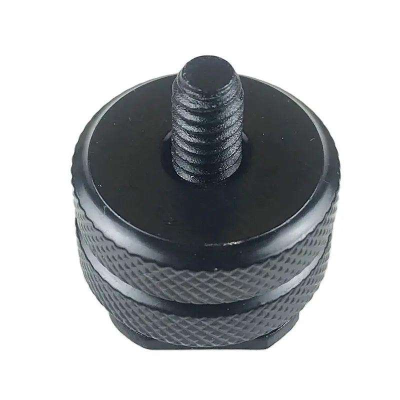 Camera Hot Shoe Mount Adapter 1/4 Screw with Locking Disk
