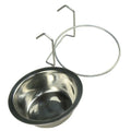 Stainless Steel Hang-On Pet Bowl – Dog & Cat Cage Cup