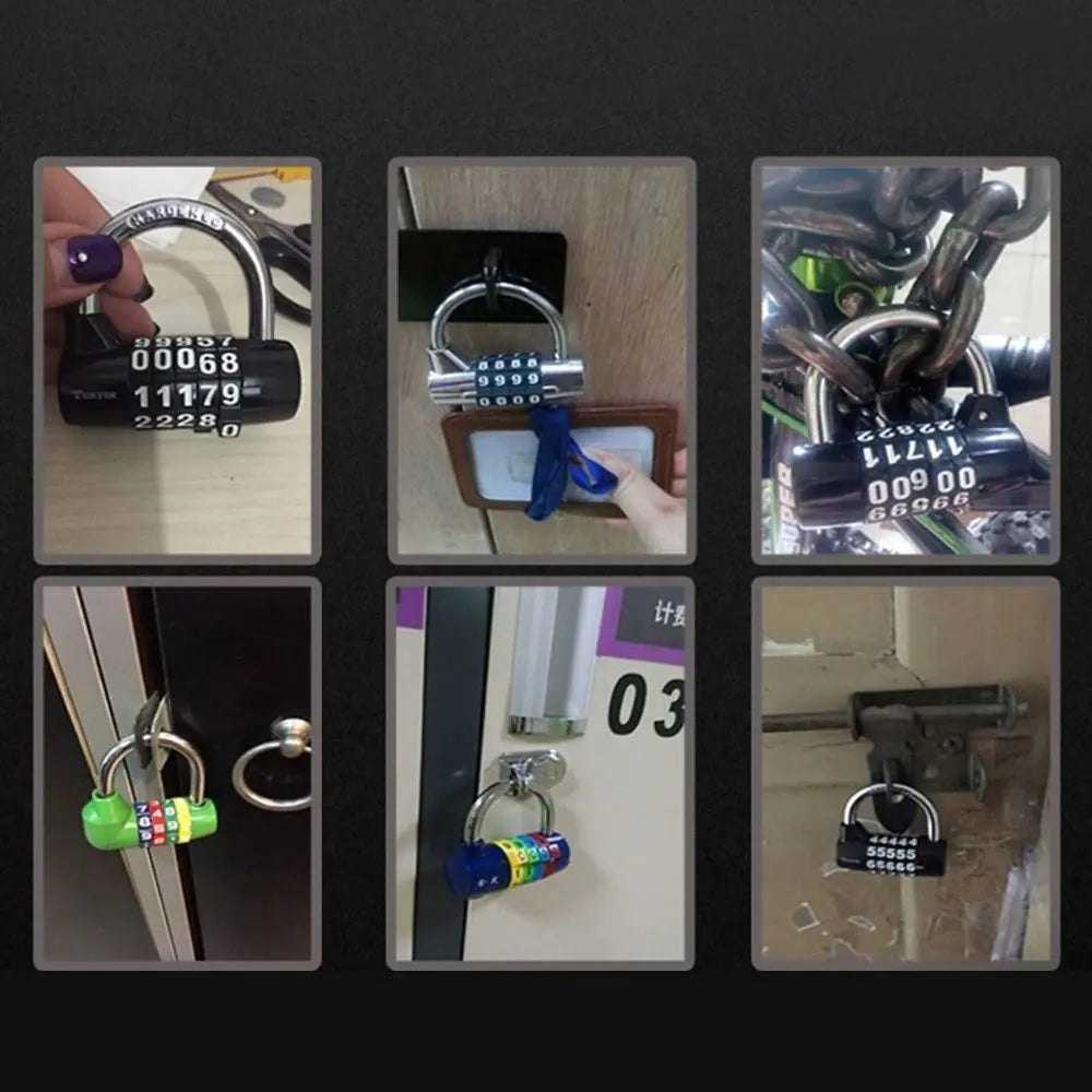 4-Digit Combination Padlock – Luggage, Gym & Cabinet Lock