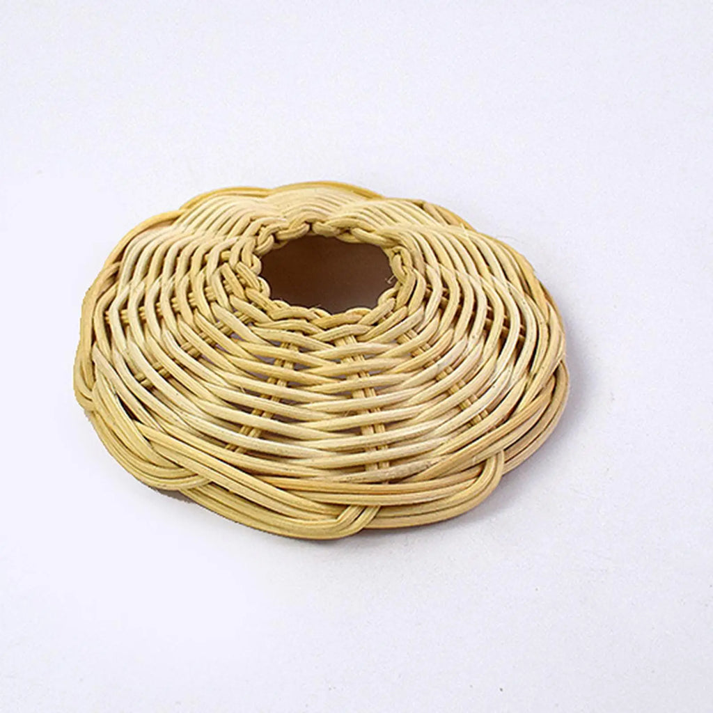 Rustic Rattan Woven Pendant Lamp Shade | Chandelier Cover