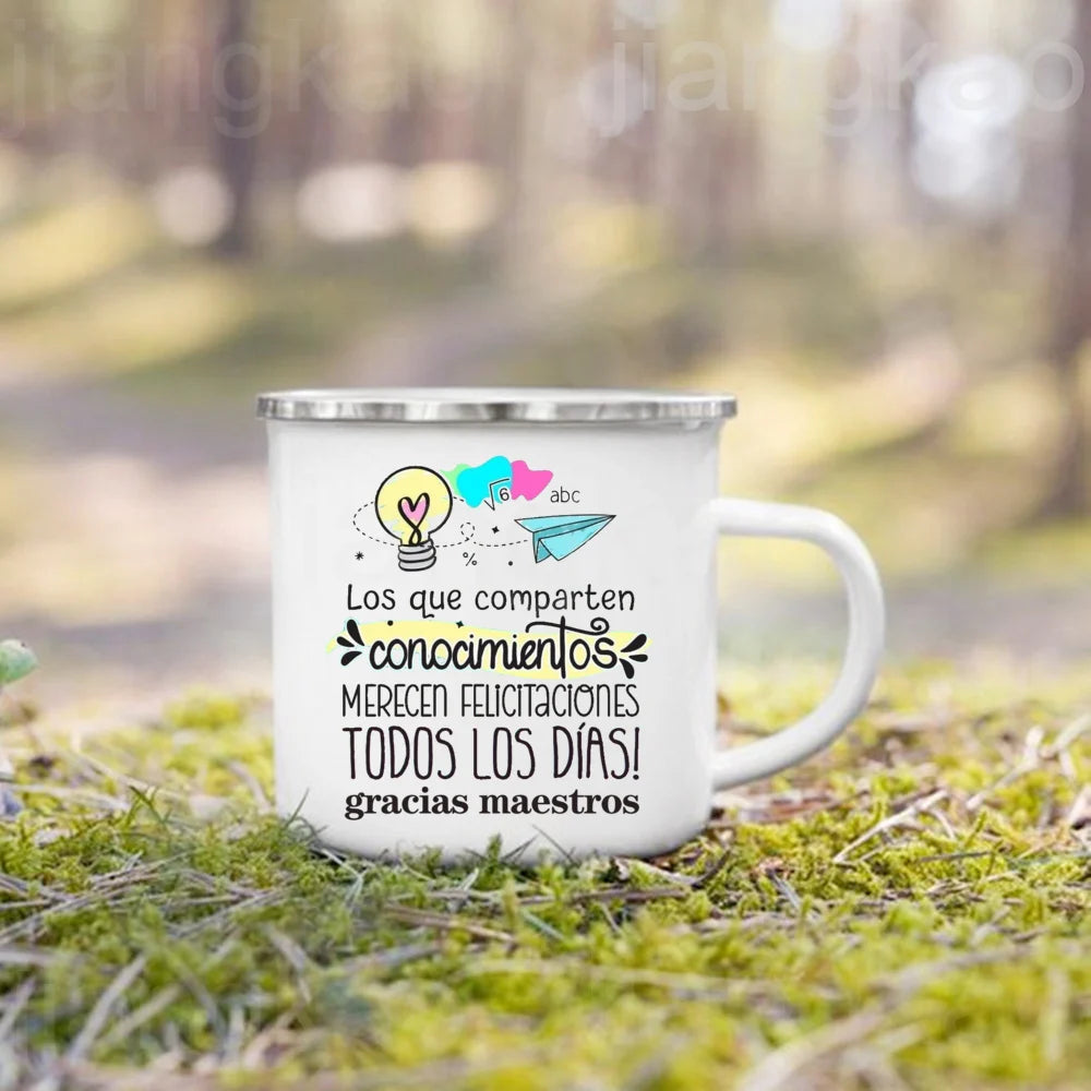 Teacher Appreciation Enamel Mug | Thank You Teacher Gift