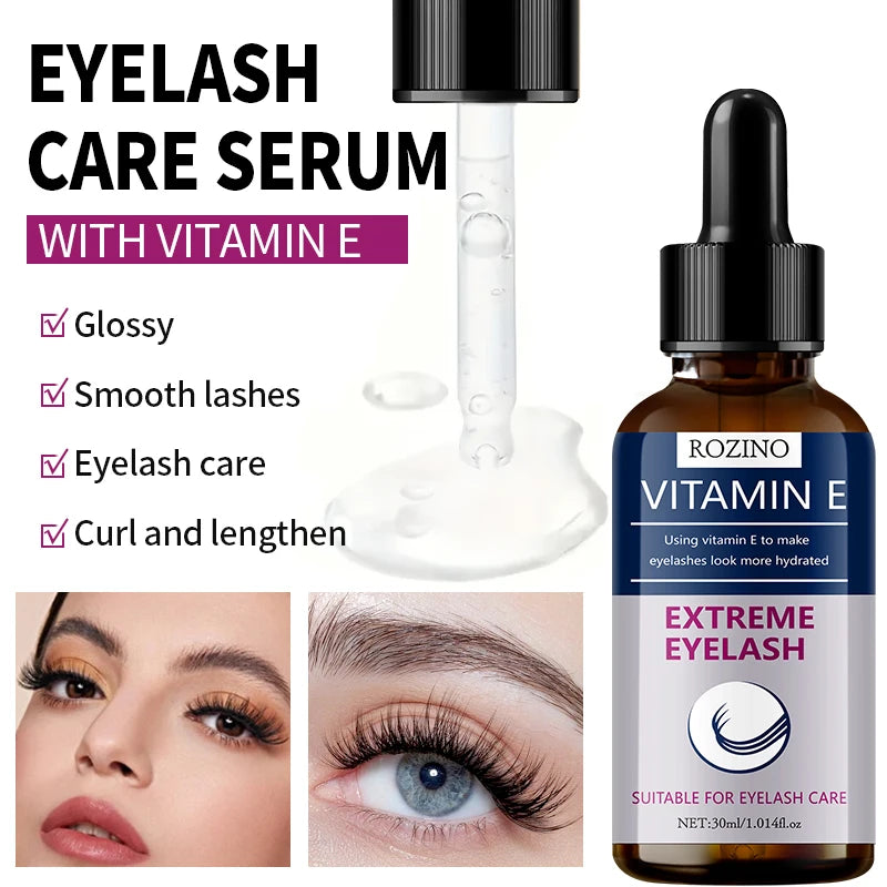 ROZINO Vitamin E Eyelash & Eyebrow Nourishing Serum Oil