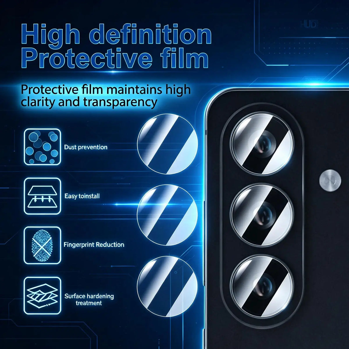 Tempered Glass Camera Lens Protector – Samsung Z Flip 8