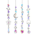 Crystal Sun Catcher Planet Galaxy Star Moon Pendant Decor