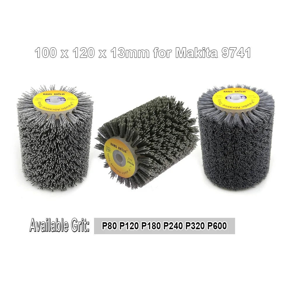 Nylon Wire Brush Wheel 100×120×13mm | 9741 Sander P80–P600