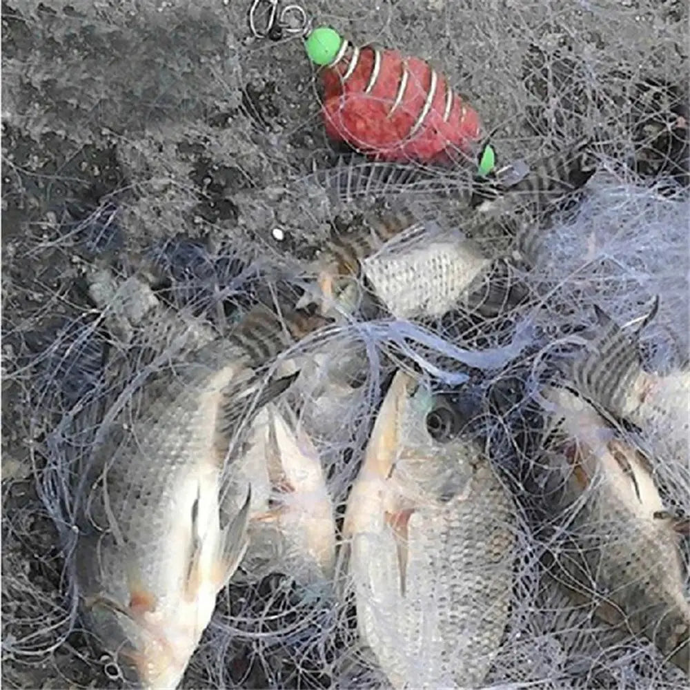 Ice Fishing Cast Net – Monofilament Mesh Gill Trap Net