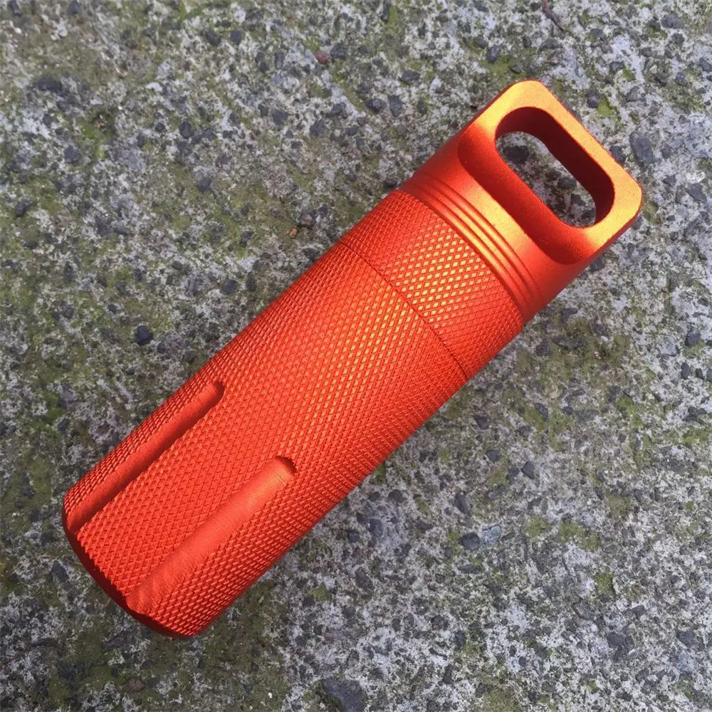 Waterproof EDC Capsule Container – Airtight Aluminum Pill Case