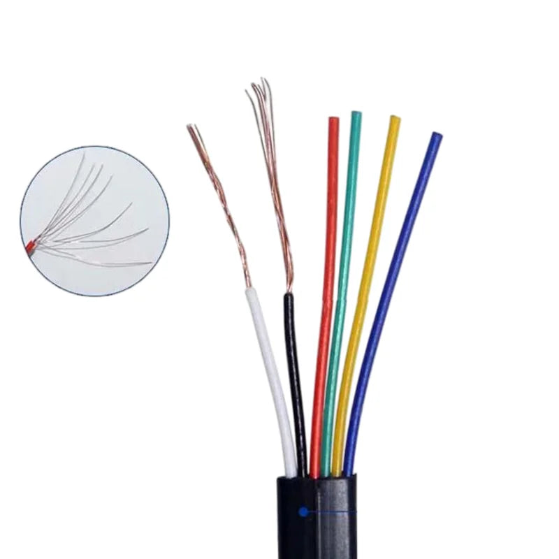 Pure Copper 6P6C RJ11 RJ12 Telephone Extension Cable 0.5–3m