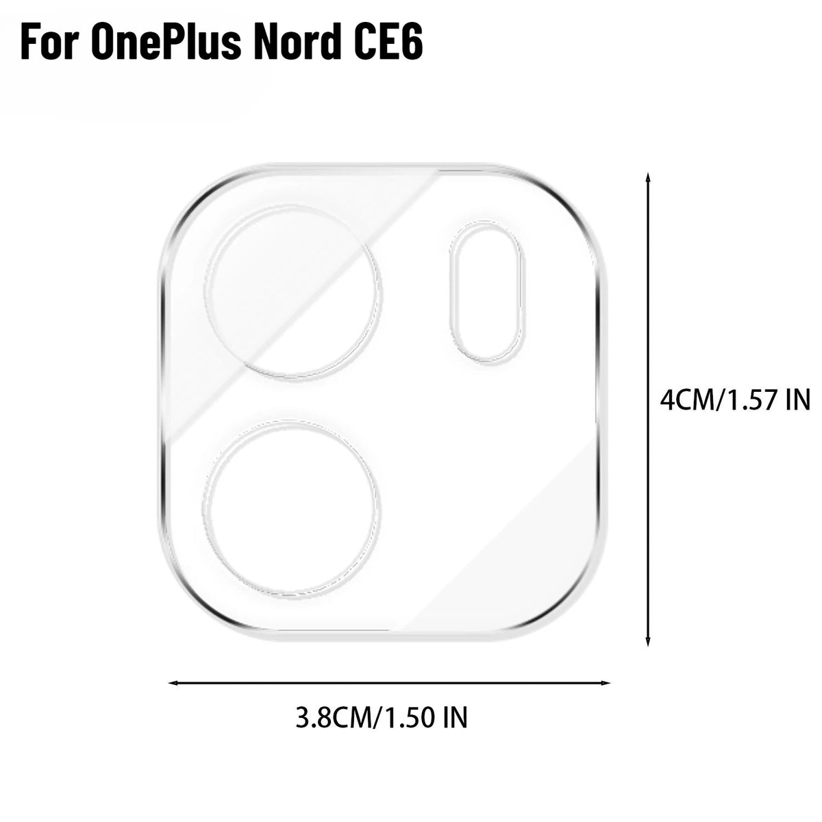 OnePlus Nord CE6 5G Camera Lens Tempered Glass Protector