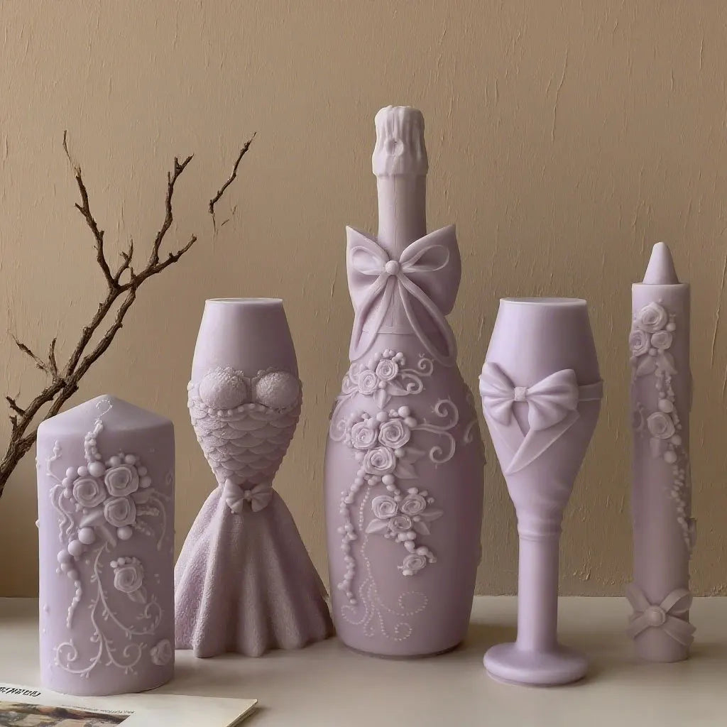 Champagne Cup Silicone Candle Mold – DIY Wedding Craft