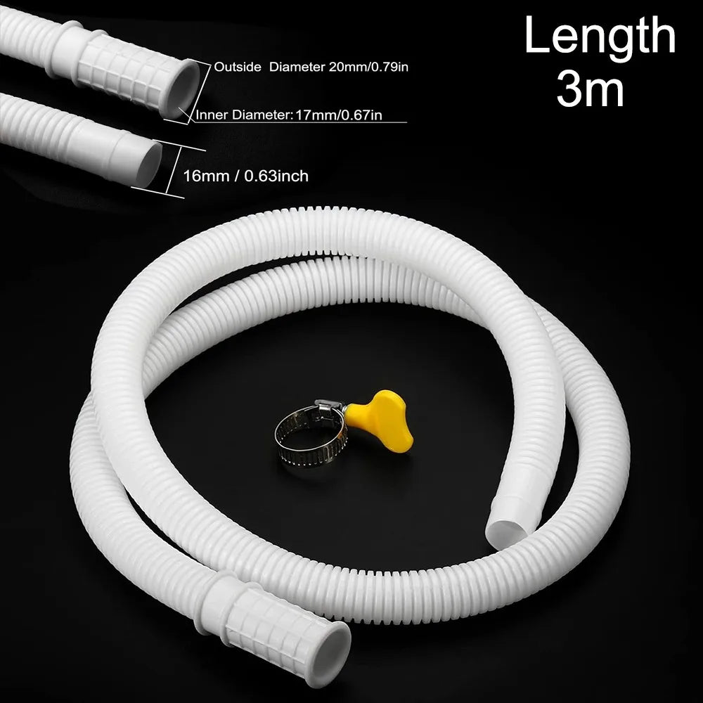 AC Drain Hose Thickened ABS Drainpipe 1–5M Extendable