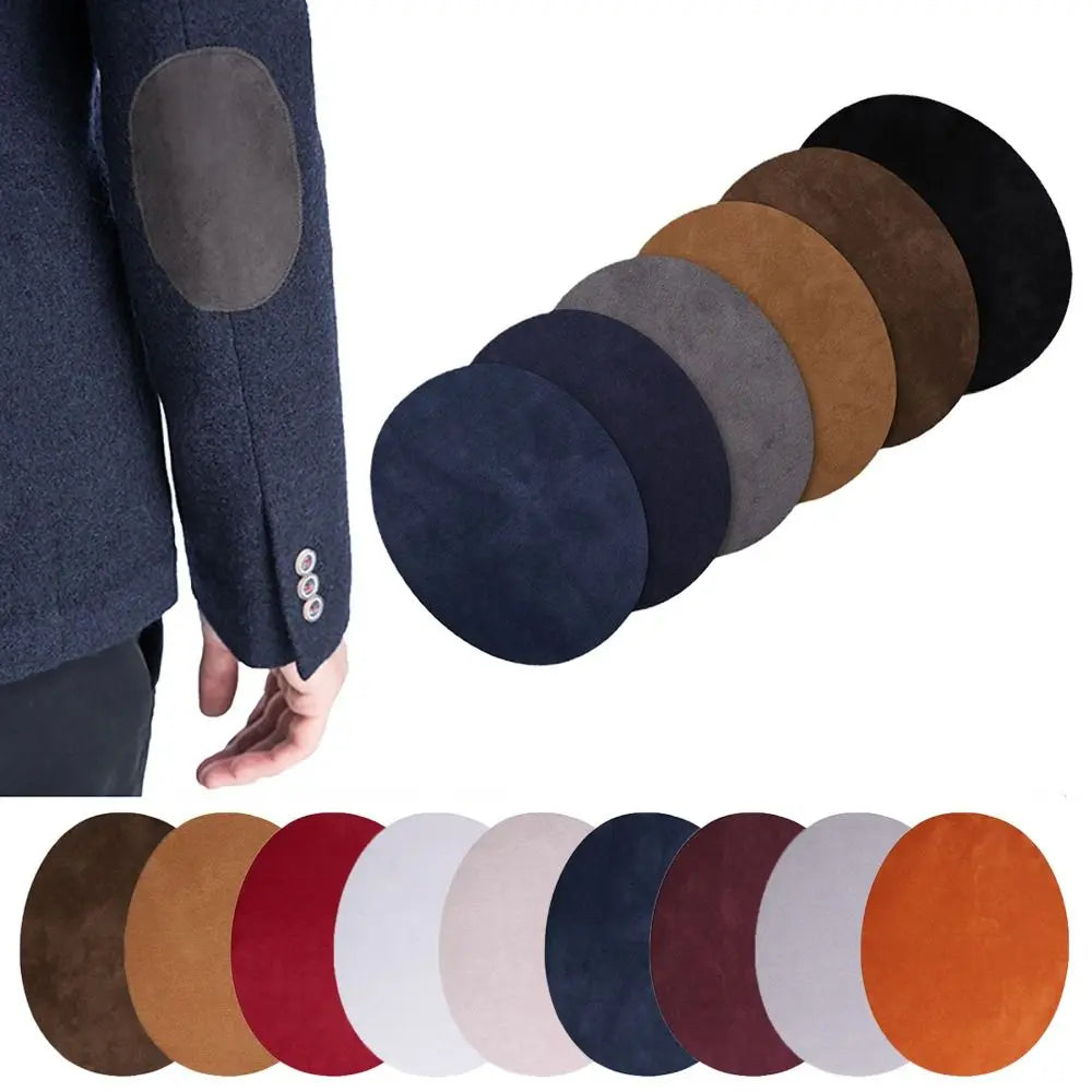 Suede Iron-On Fabric Patch – Elbow & Knee Repair Appliqué