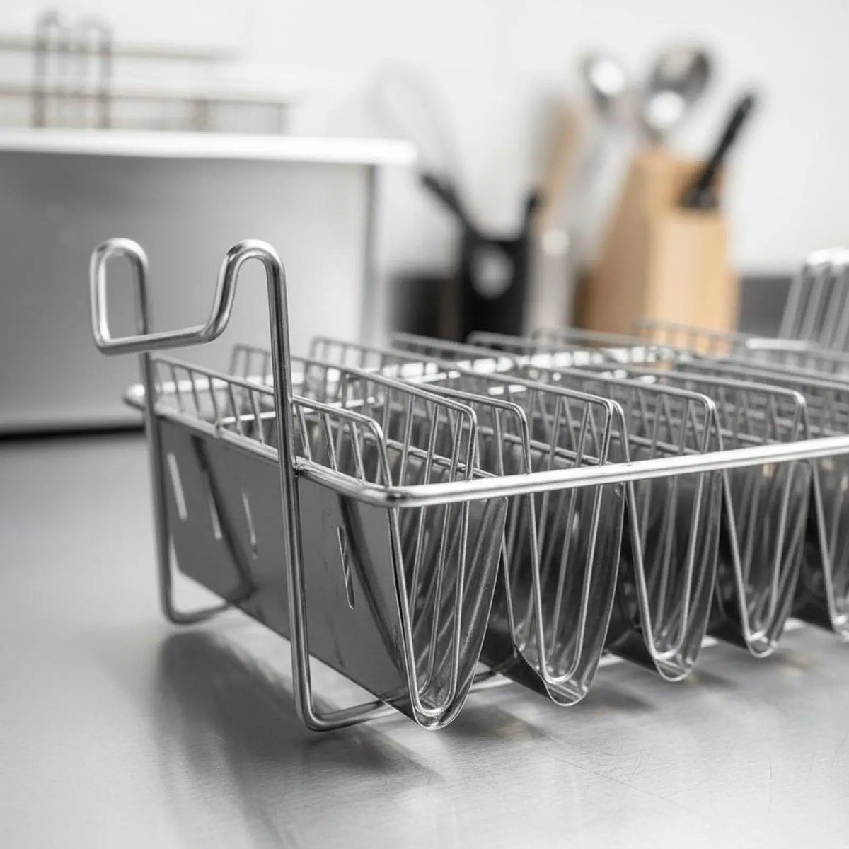 Stainless Steel Taco Holder Deep Fryer Basket | Restaurant Use