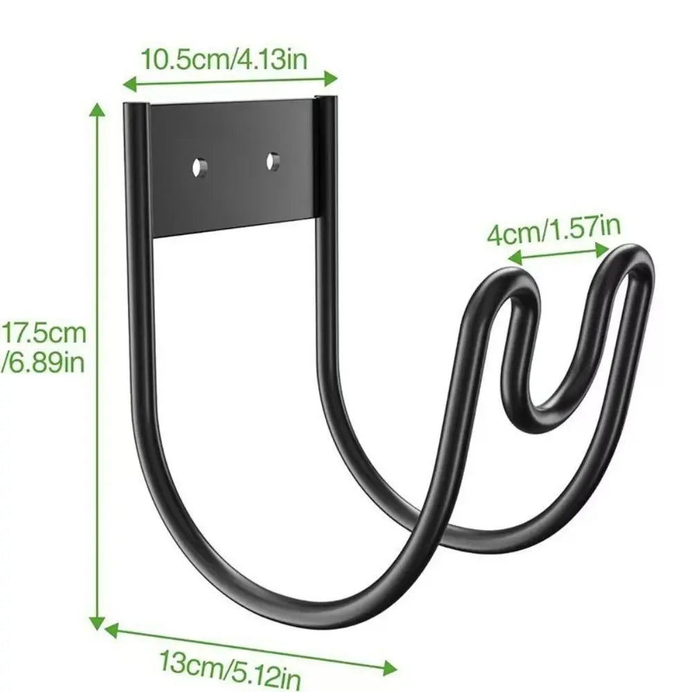 Wall-Mounted Iron Garden Hose Hanger – Rustproof Hook