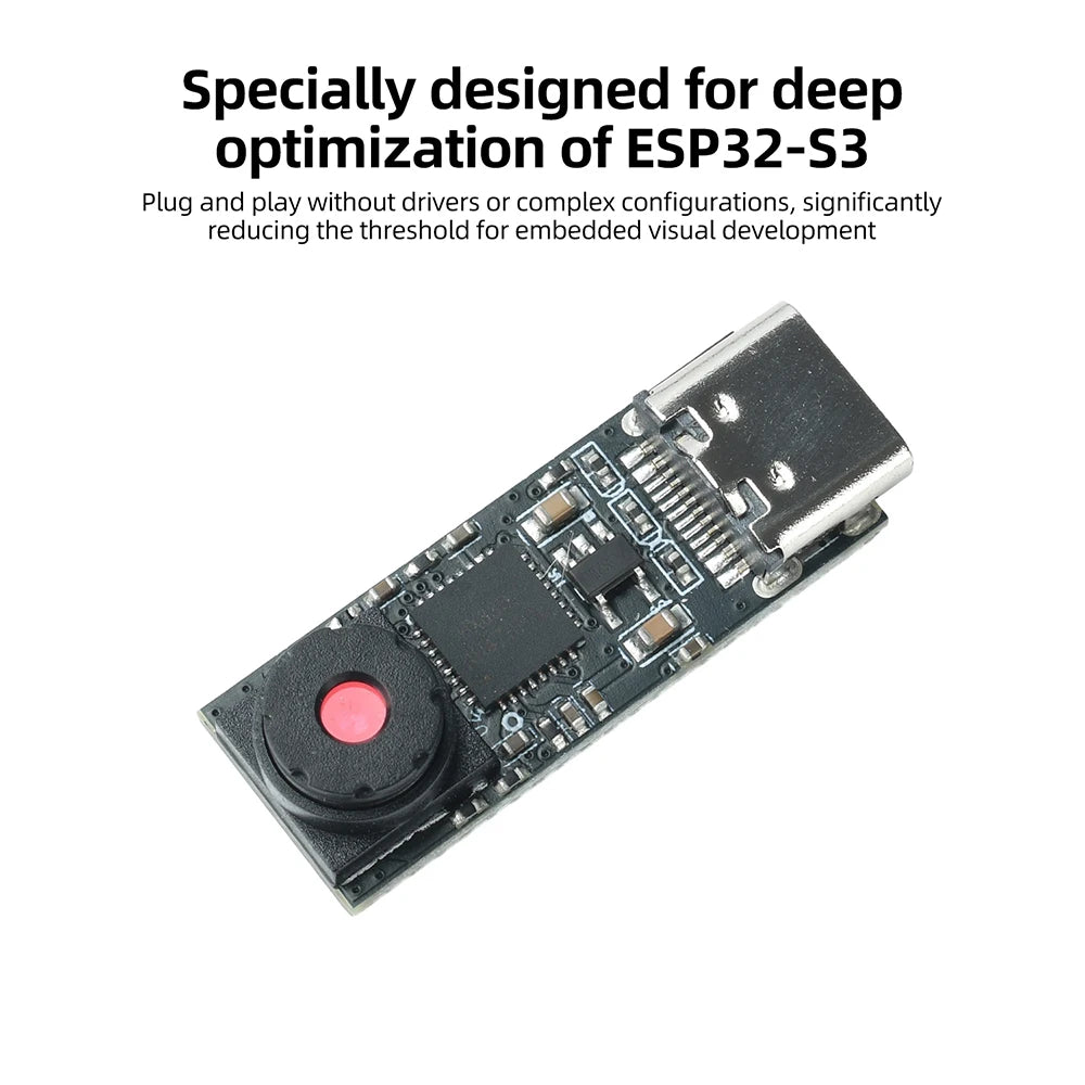 Gaqqee USB-C Camera Module ESP32-S3 | 720P 1MP 65° Wide-Angle