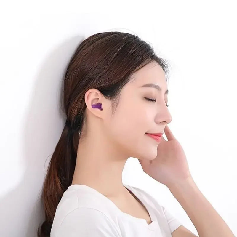Soft Silicone Earplugs – Noise Reduction Sleep & Travel