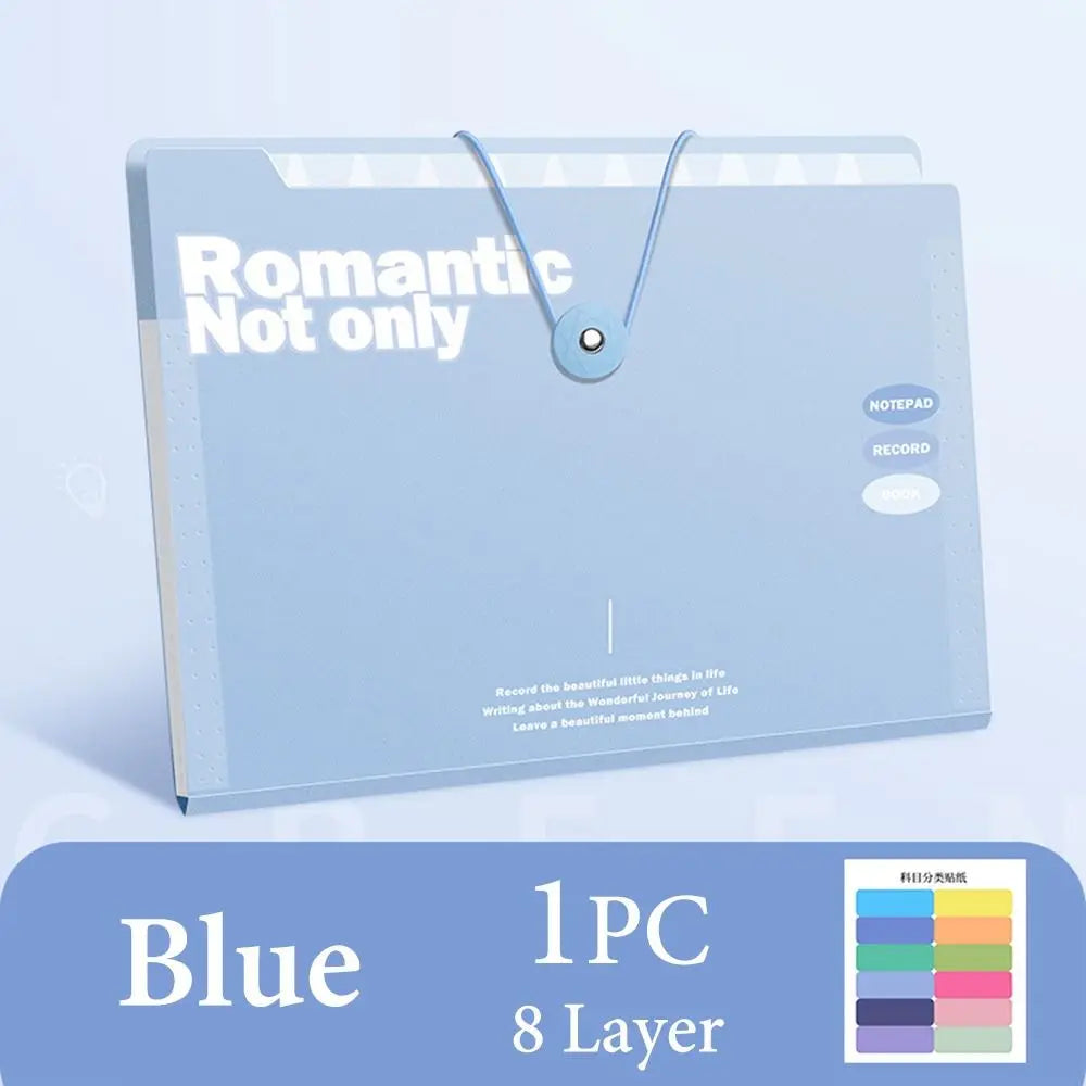 Waterproof A4 File Folder 5/8/12 Pockets | Document Organizer
