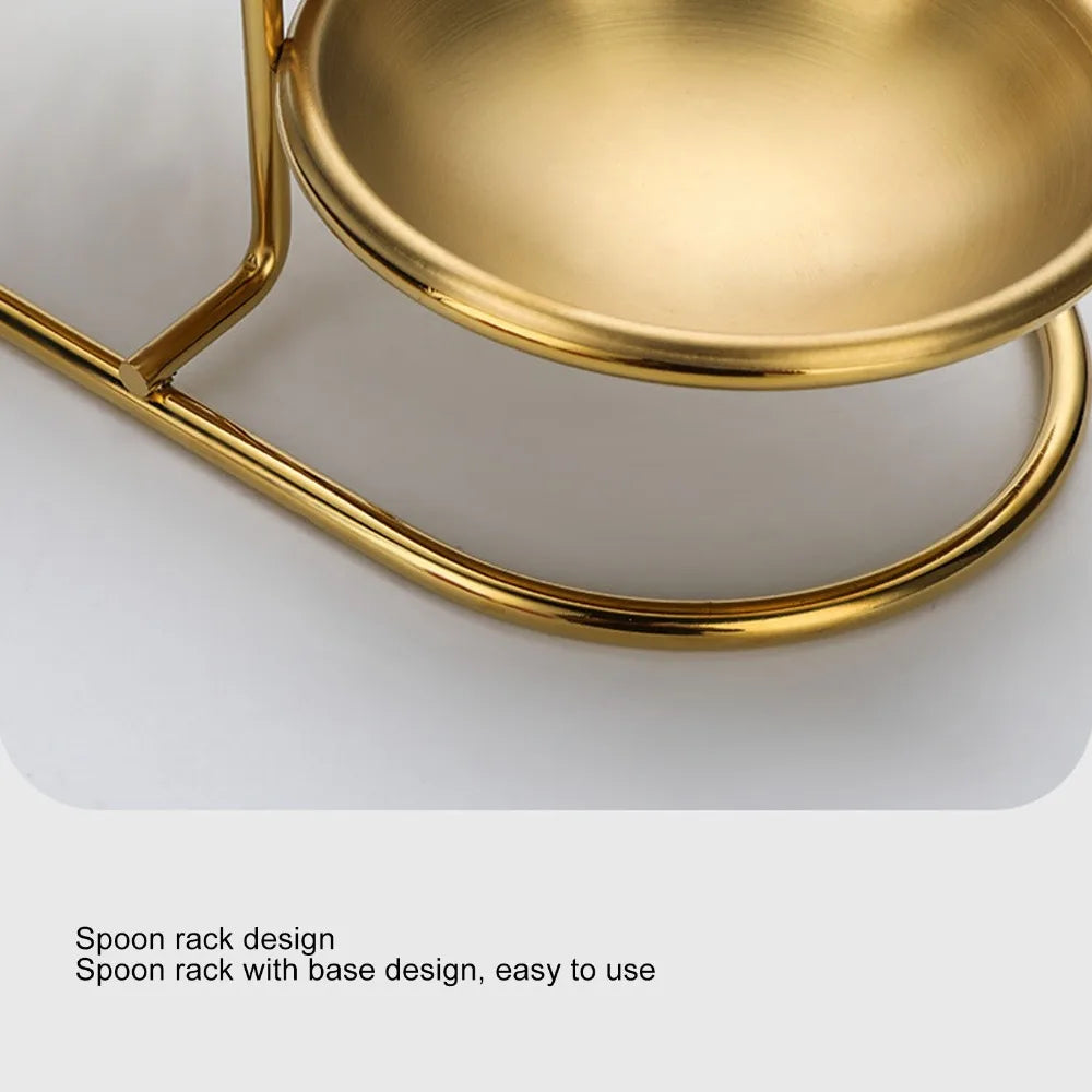 Stainless Steel Vertical Spoon Rest & Ladle Holder | 4.3"