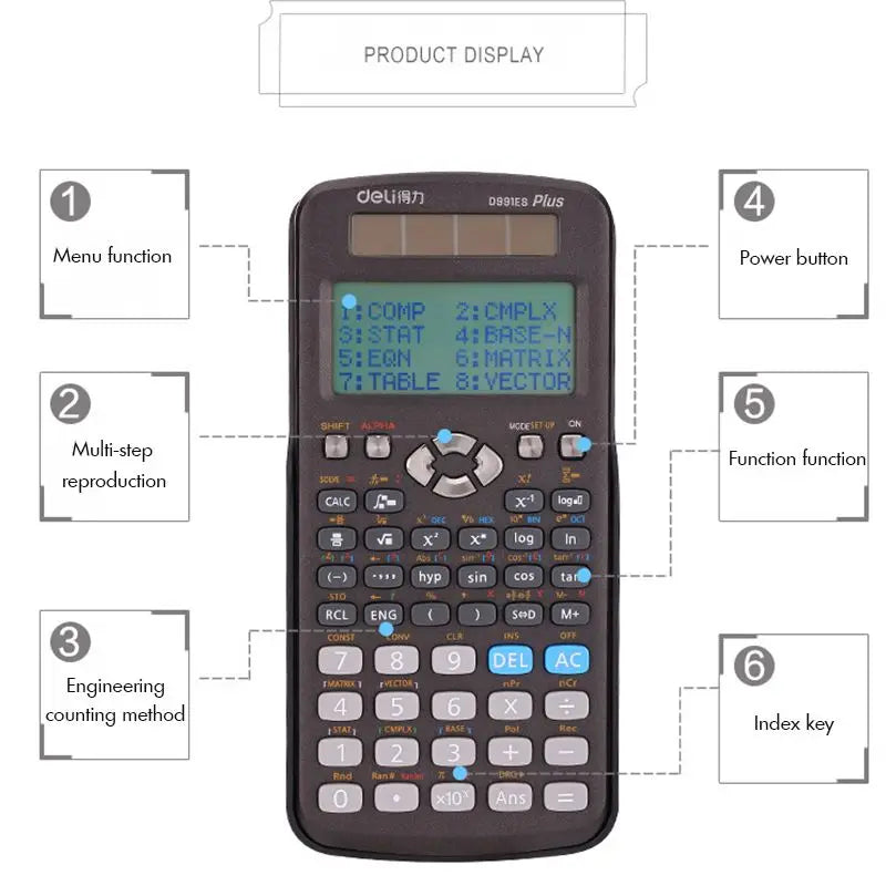 Scientific Calculator for SAT/AP – Vector & Engineering Functions