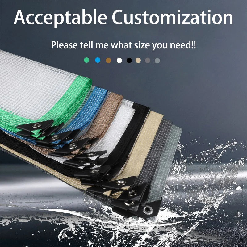 Customizable Transparent PE Waterproof Tarpaulin Cover