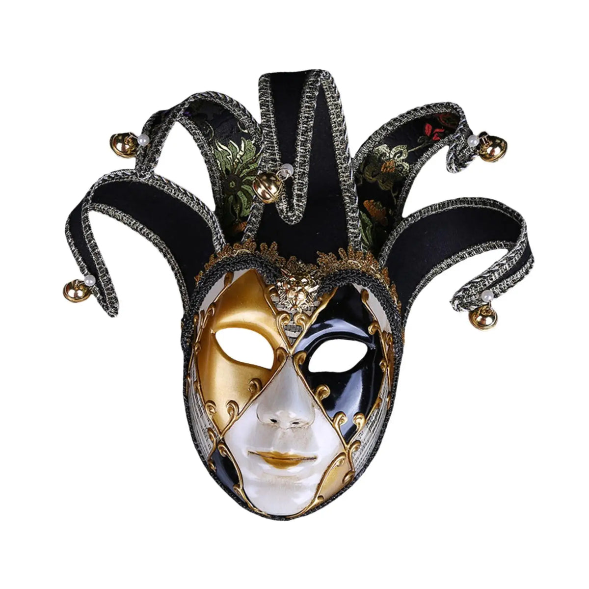 Mardi Gras Full Face Mask – Carnival Masquerade Costume