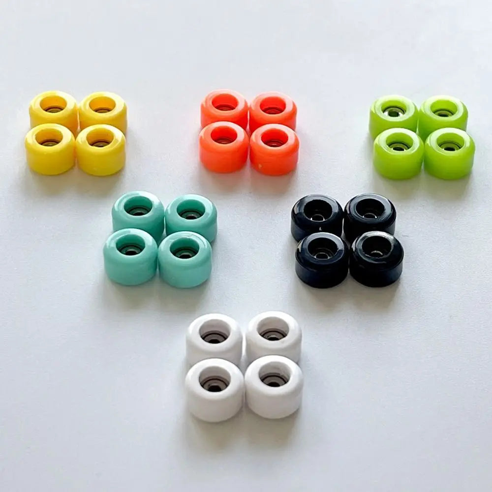 4-Pack PU Bearing Fingerboard Wheels | Mini Skate Accessory