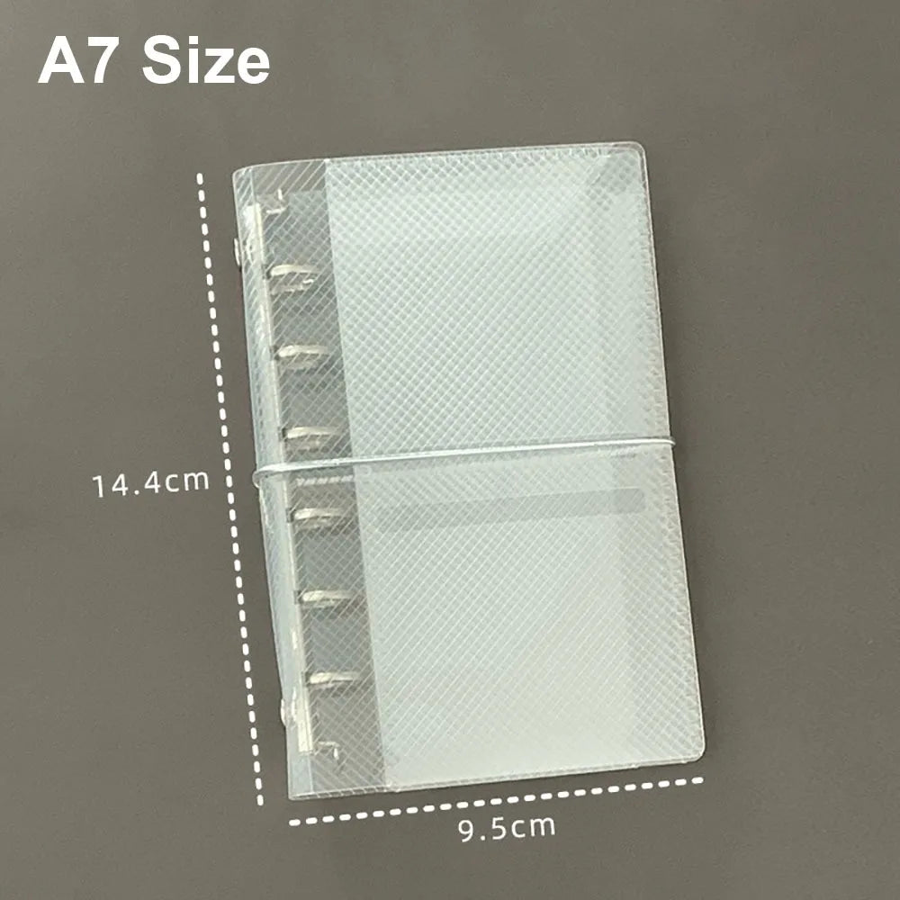 Transparent PP Loose Leaf Notebook Cover | M5 A6 A7 Binder