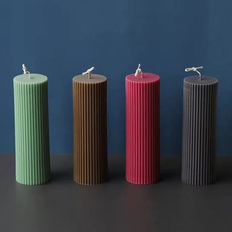 DIY Pinstripe Cylinder Candle Mold – Acrylic Candle Making Kit