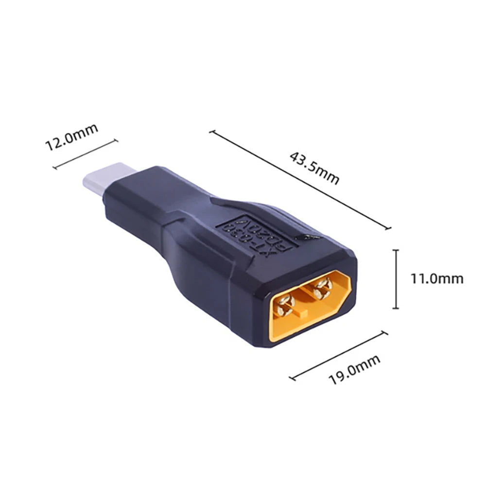 USB-C to XT60 Power Adapter | Solar, RC & Energy Storage