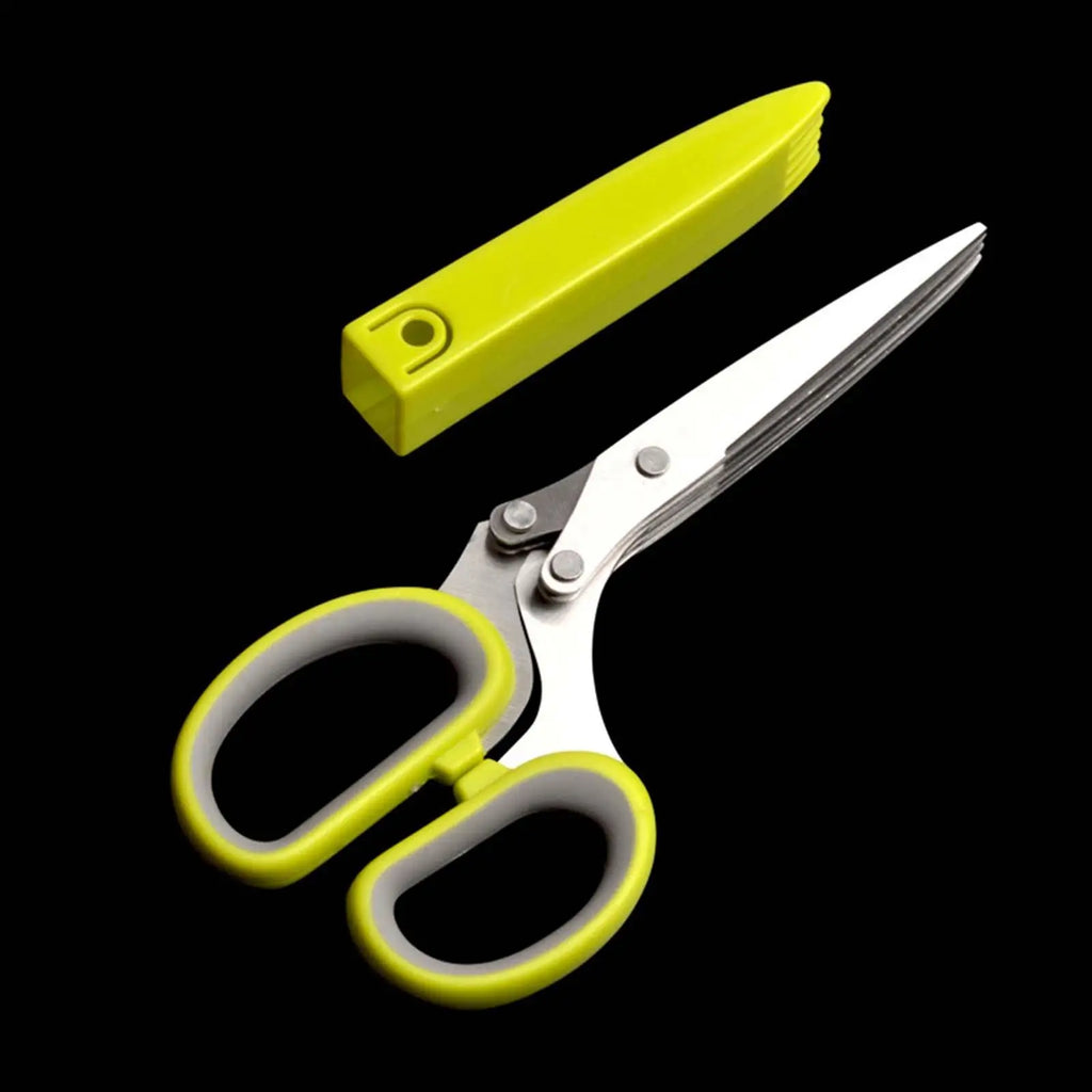 5-Blade Herb & Scallion Scissors | Multifunctional Kitchen Shears
