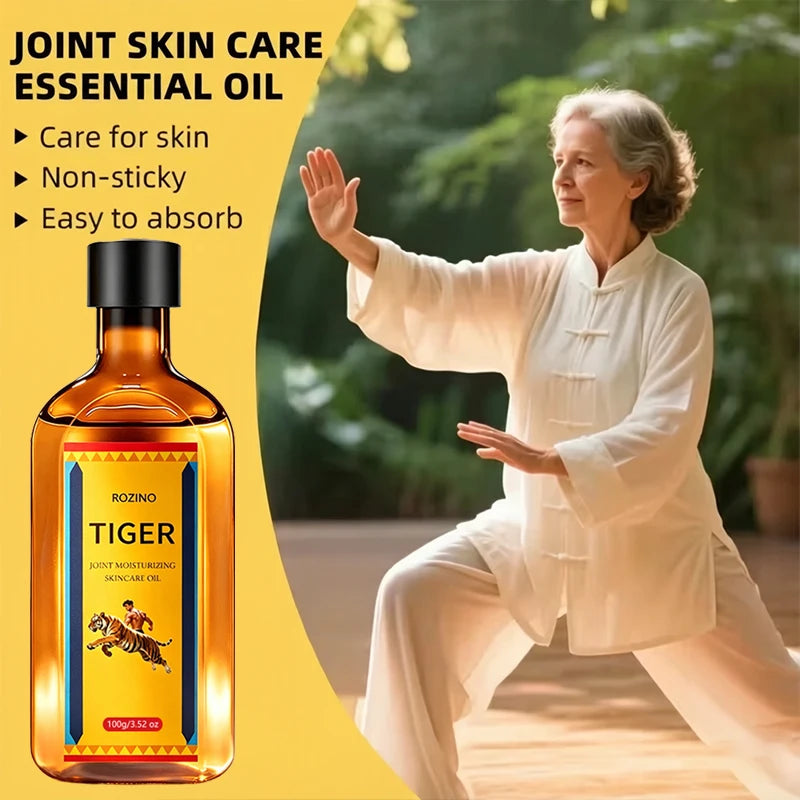 ROZINO Tiger Joint Skin Moisturizing Care Oil 3.38 oz