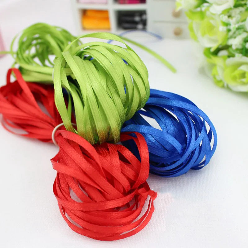 40M Red 3mm Single Face Satin Ribbon – Gift & Christmas Craft