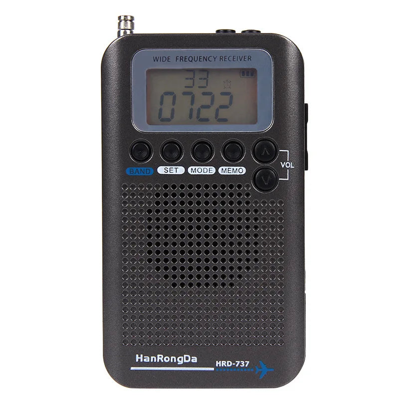 ZJMZYM Full Band Radio Receiver FM/AM/SW/Air/VHF LCD LH2550