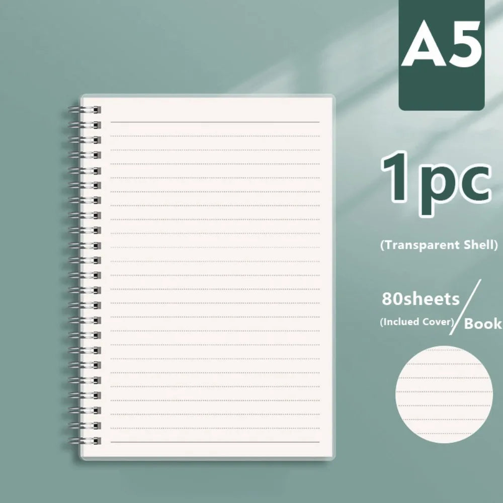 Spiral Coil Notebook A4/A5/A6/B5 – Grid, Lined & Blank Pages