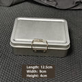 Tinplate Flip-Top Metal Storage Box | Craft & Fishing Organizer