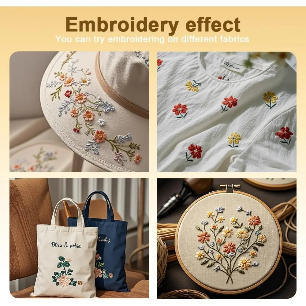 14-Pc Geometric Sashiko Water Soluble Embroidery Stabilizers