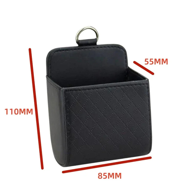 Car Air Vent PU Leather Organizer Box – Keys & Sunglasses