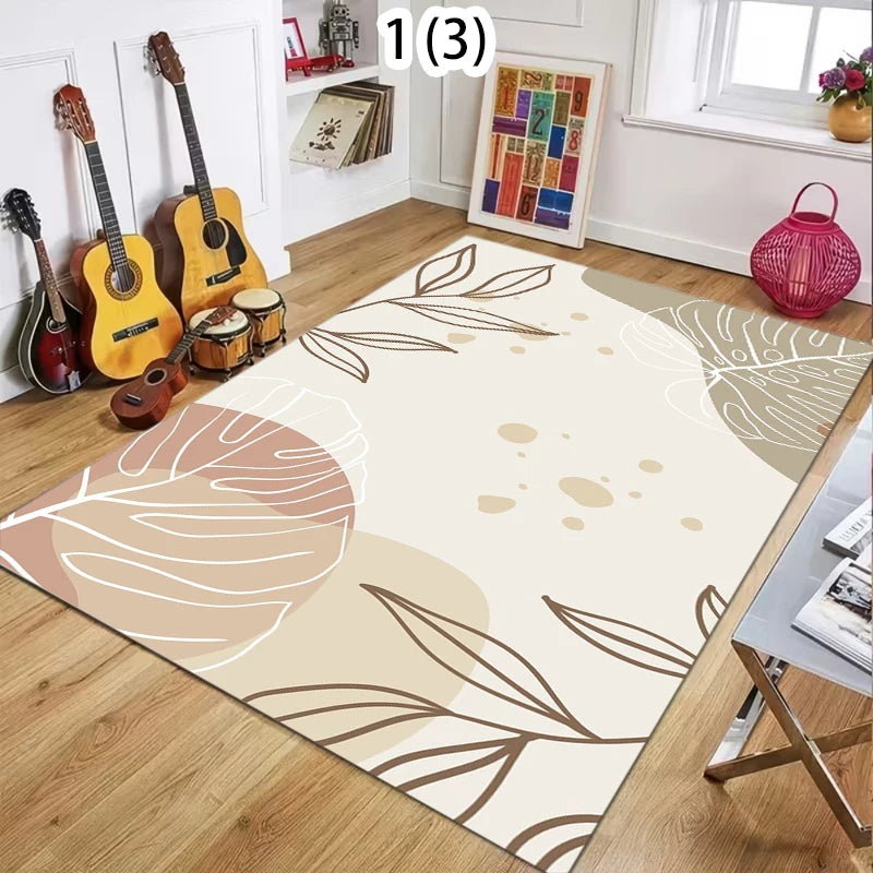 Modern Minimalist Area Rug – Dirt-Resistant Floor Mat