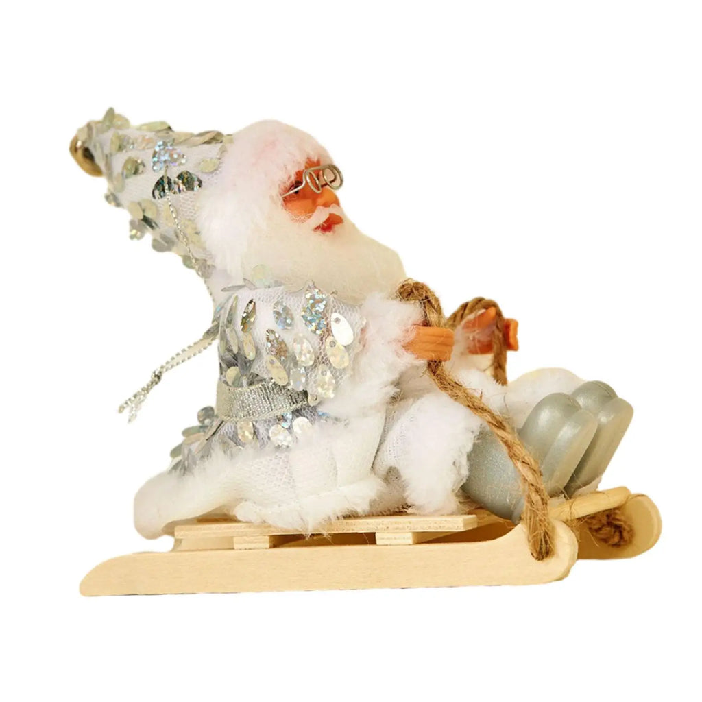 Santa Claus Sledge Figurine | Christmas Table & Mantel Décor