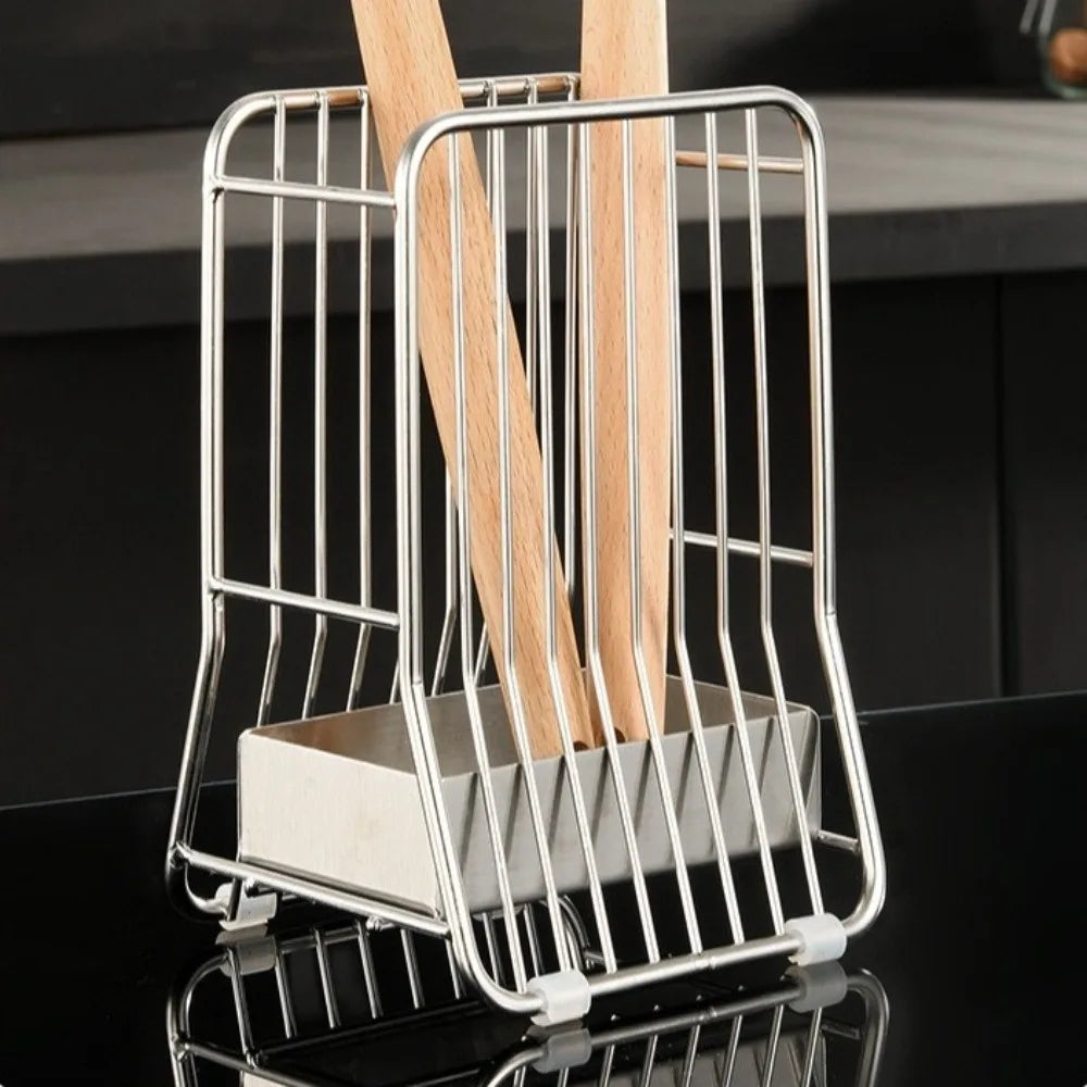 304 Stainless Steel Chopstick Holder & Cutlery Drying Basket
