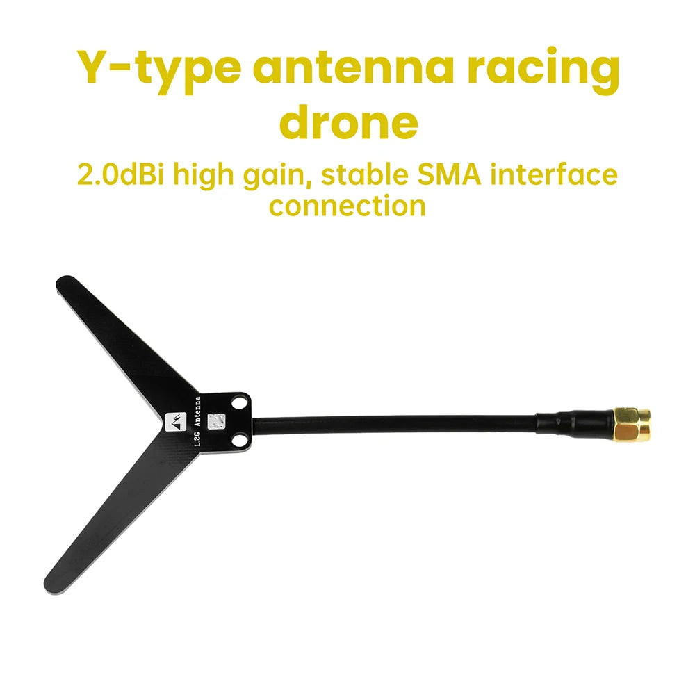1.2GHz Y-Type FPV Drone Video Antenna – SMA Female, 2dBi