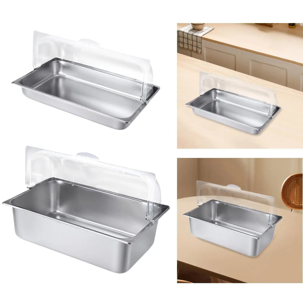 Stainless Steel Buffet Chafing Dish Server with Flip Lid
