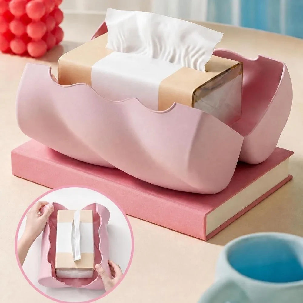 Cloud Design Desktop Tissue Box – Dust-Proof Napkin Holder